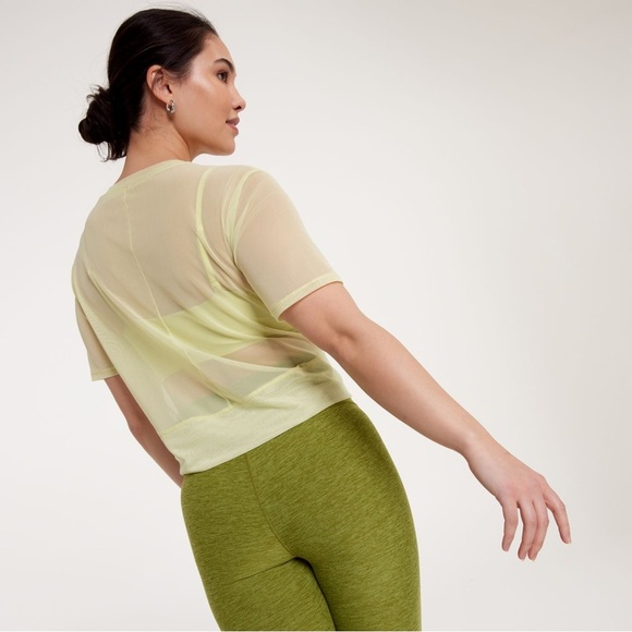 NWT Calia Light Green Twisted Mesh Tee - Picture 4 of 10